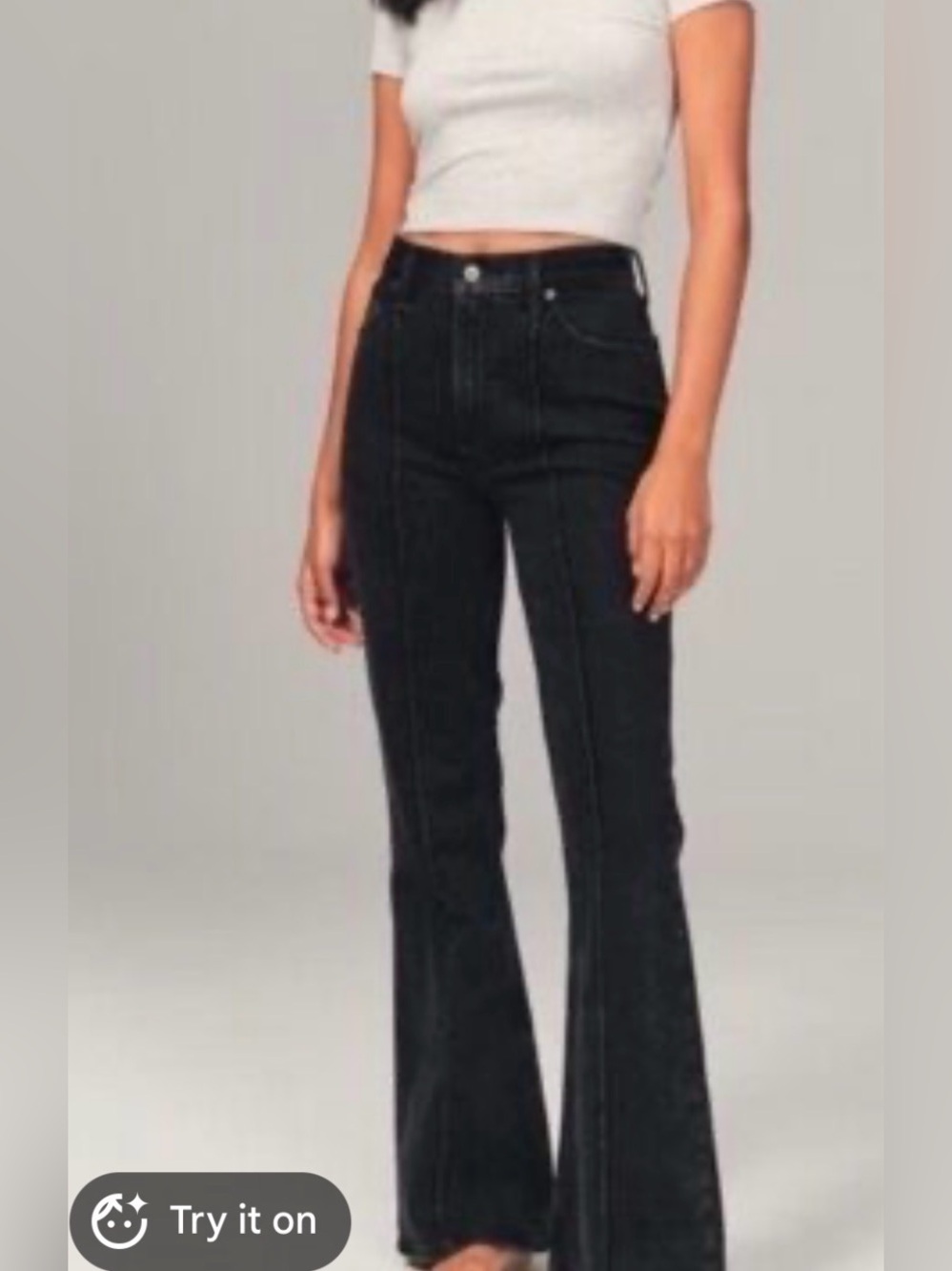 Abercrombie & Fitch Black Flare Jeans